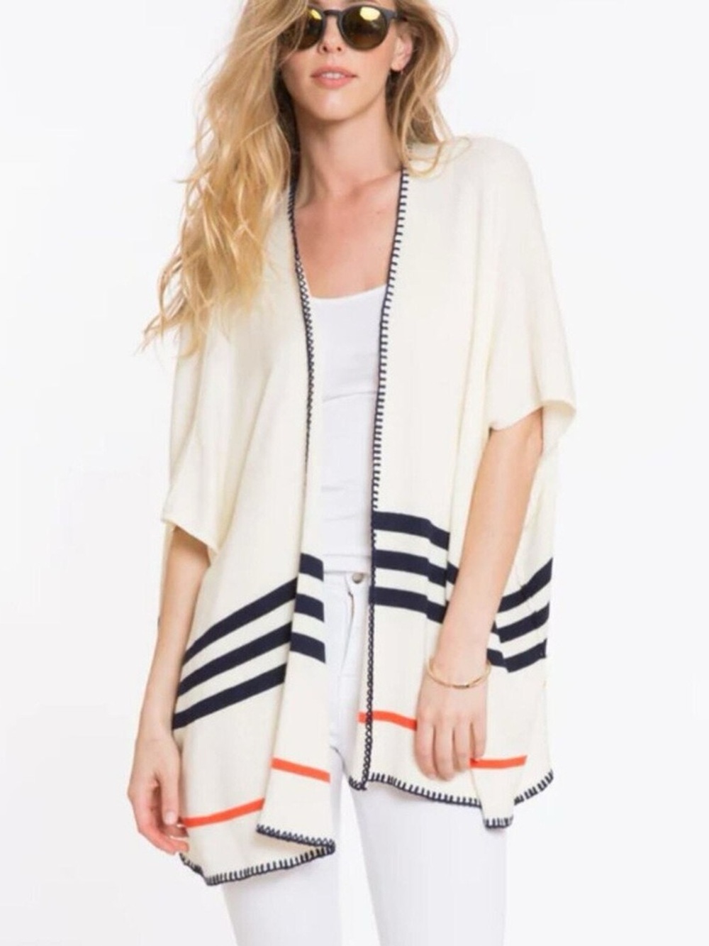 Marine Layer Striped Kimono